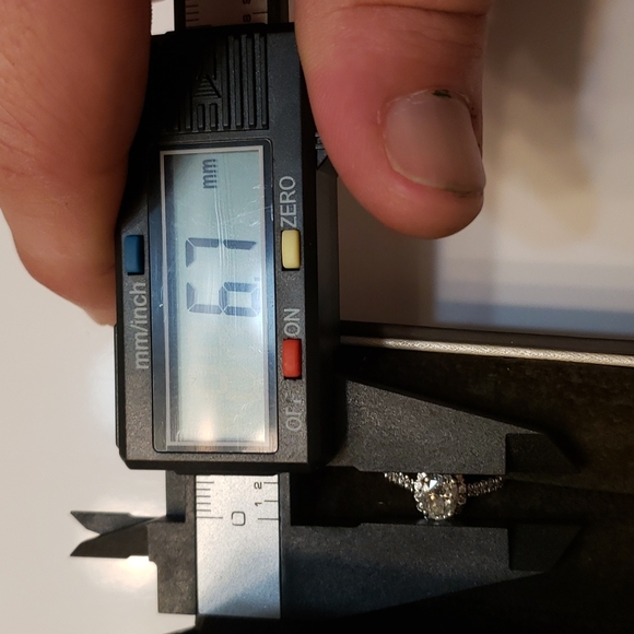 Jared Oval Diamond Halo 14k white gold engagement ring - Picture 14 of 17